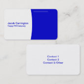 形づく丸薬(青) 名刺 (正面/裏面)