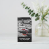 形に熱い靴を槌で打つこと 名刺 (スタンド正面)