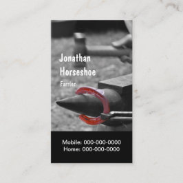 形に熱い靴を槌で打つこと 名刺