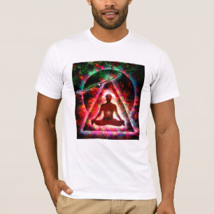 形のベルト寄せ Tシャツ