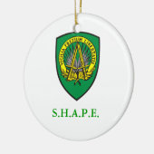 形の盾 セラミックオーナメント (左)