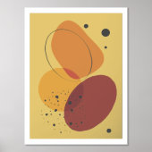 形オーガニック形モダンポスター3 箔ポスター (正面)