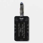 形カラフル状、精神の果実 ラゲッジタグ (裏面縦)