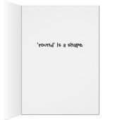 形ユーモアのある状のレディーカード (内側 (右))