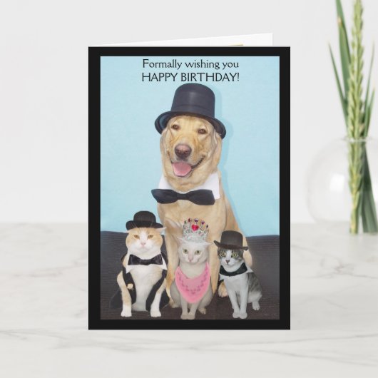 形式的にハッピーバースデーを望みます カード (正面)
