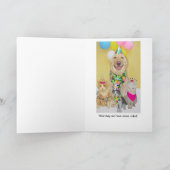 形式的にハッピーバースデーを望みます カード (内部)