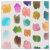 形成カラフルな水彩画の軽打 ファブリック (クローズアップ)