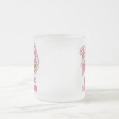 形成外科医のピンクのギフト フロストグラスマグカップ (中央)