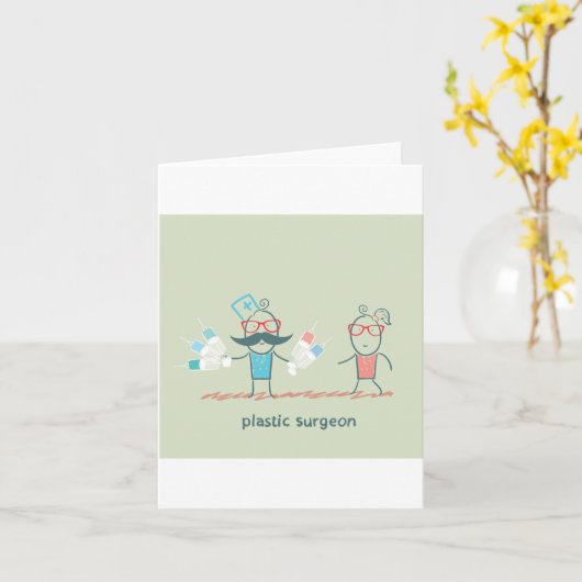 形成外科医 カード (黄色い花)