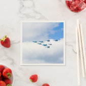 形成飛んでいる中のジェット スタンダードカクテルナプキン (インサイチュ)