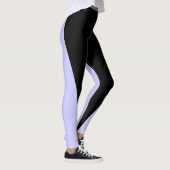 形状と曲線2色、黒とペリウィンクル レギンス (右)