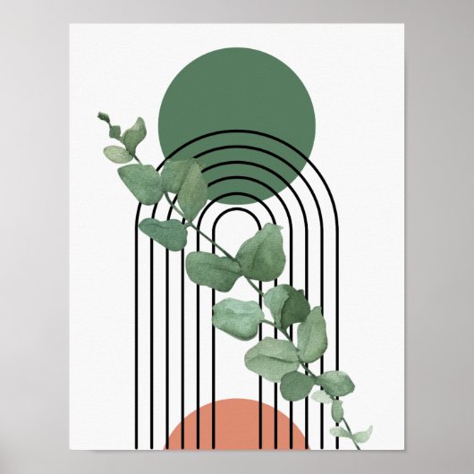 形状オーガニック ポスター (正面)