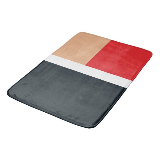 形状カラフルパターン バスマット (アングル)