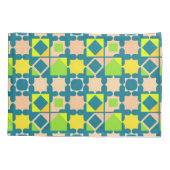 形状カラフル付き幾何パタ鮮やかーン 枕カバー (裏面)