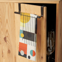 形状カラフル構成 キッチンタオル