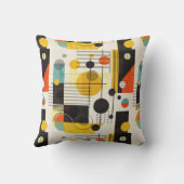 形状カラフル構成 クッション (裏面)