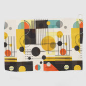 形状カラフル構成 ゴルフタオル (横)