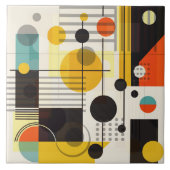 形状カラフル構成 タイル (正面)