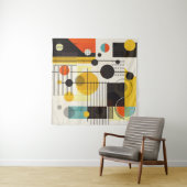 形状カラフル構成 タペストリー (インサイチュ(横))