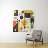 形状カラフル構成 タペストリー (インサイチュ)