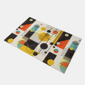 形状カラフル構成 ドアマット (アングル)