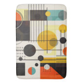 形状カラフル構成 バスマット (正面縦)