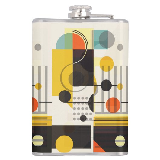 形状カラフル構成 フラスク (裏面)