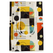 形状カラフル構成 ミディアムペーパーバッグ (裏面)