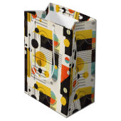 形状カラフル構成 ミディアムペーパーバッグ (裏面アングル)