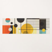 形状カラフル構成 ヨガマット (正面(横))