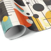 形状カラフル構成 ラッピングペーパー (ロールコーナー)