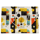 形状カラフル構成 ラージペーパーバッグ (正面)