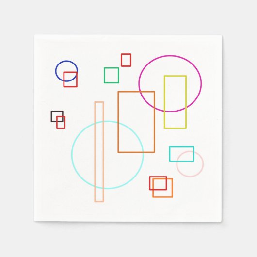 形状カラフル紙ナプキン スタンダードカクテルナプキン (正面)