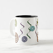 形状カラフル ツートーンマグカップ (正面左)