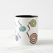 形状カラフル ツートーンマグカップ (中央)