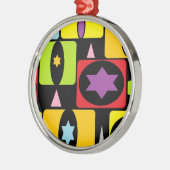 形状カラフル メタルオーナメント (左)