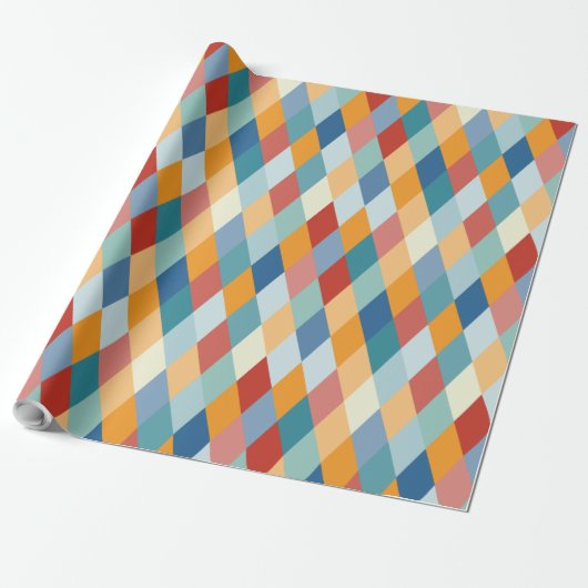 形状カラフルVIIA B ラッピングペーパー (アンロールド)