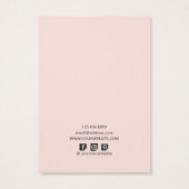 形状テクスチモダンュースタッドイヤリングディスプレイカード (裏面)