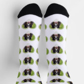 形状ハートのパタカスタムーン写真テンプレート ソックス (上部)