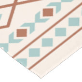 形状パタアステカーンさびティール（緑がかった色）クリーム テーブルクロス (アングル)