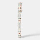 形状パタアステカーンさびティール(緑がかった色)クリーム Case-Mate iPhoneケース (裏面 / 右)