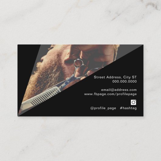 形状モダンイメージ名刺 名刺 (裏面)