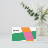 形状モダン形状 名刺 (スタンド正面)