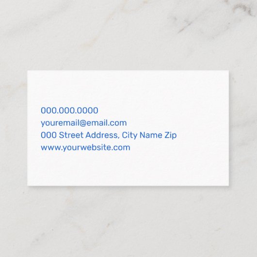 形状モダン形状 名刺 (裏面)