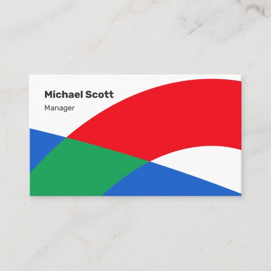 形状モダン形状 名刺 (正面)