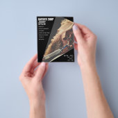 形状モダン画像フライヤー チラシ (手)