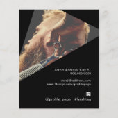 形状モダン画像フライヤー チラシ (裏面)