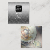 形状モダン金銀店 スクエア名刺 (正面/裏面)