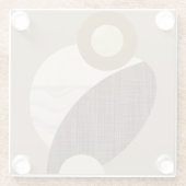 形状自然 ガラスコースター (裏面)