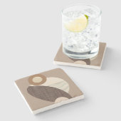 形状自然 ストーンコースター (横)